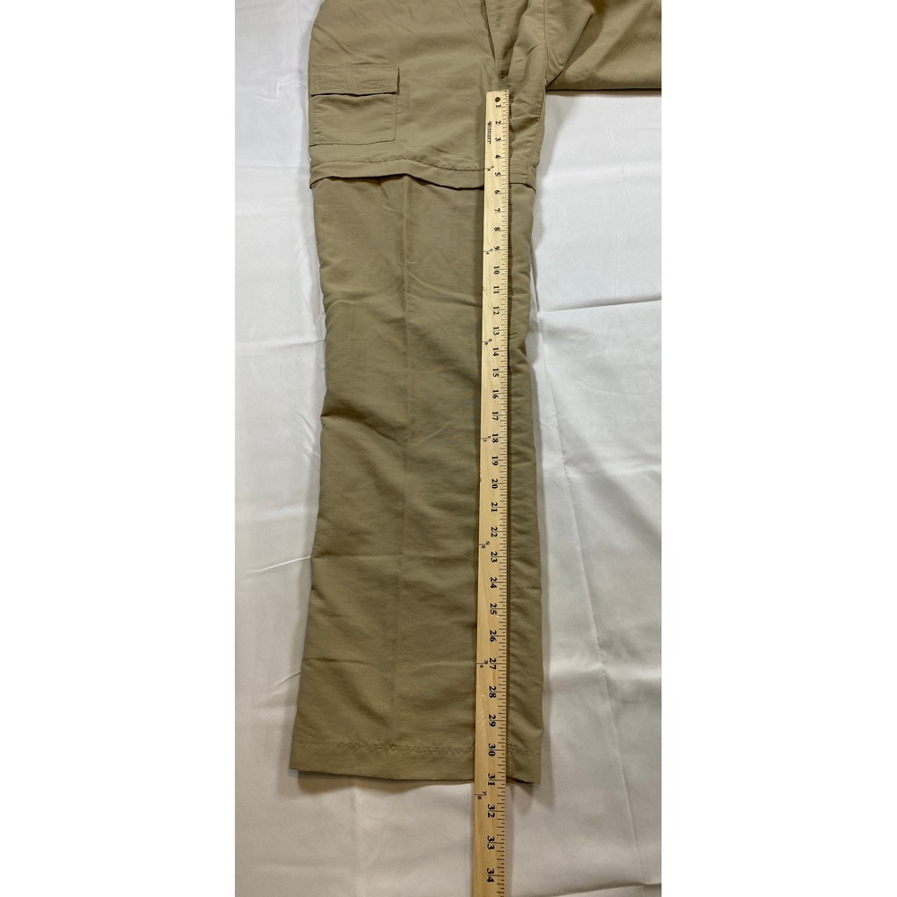 The‎ North Face Women's Khaki Zip Off Convertible Cargo Hiking Pants 10 Gorpcore - Picture 5 of 15